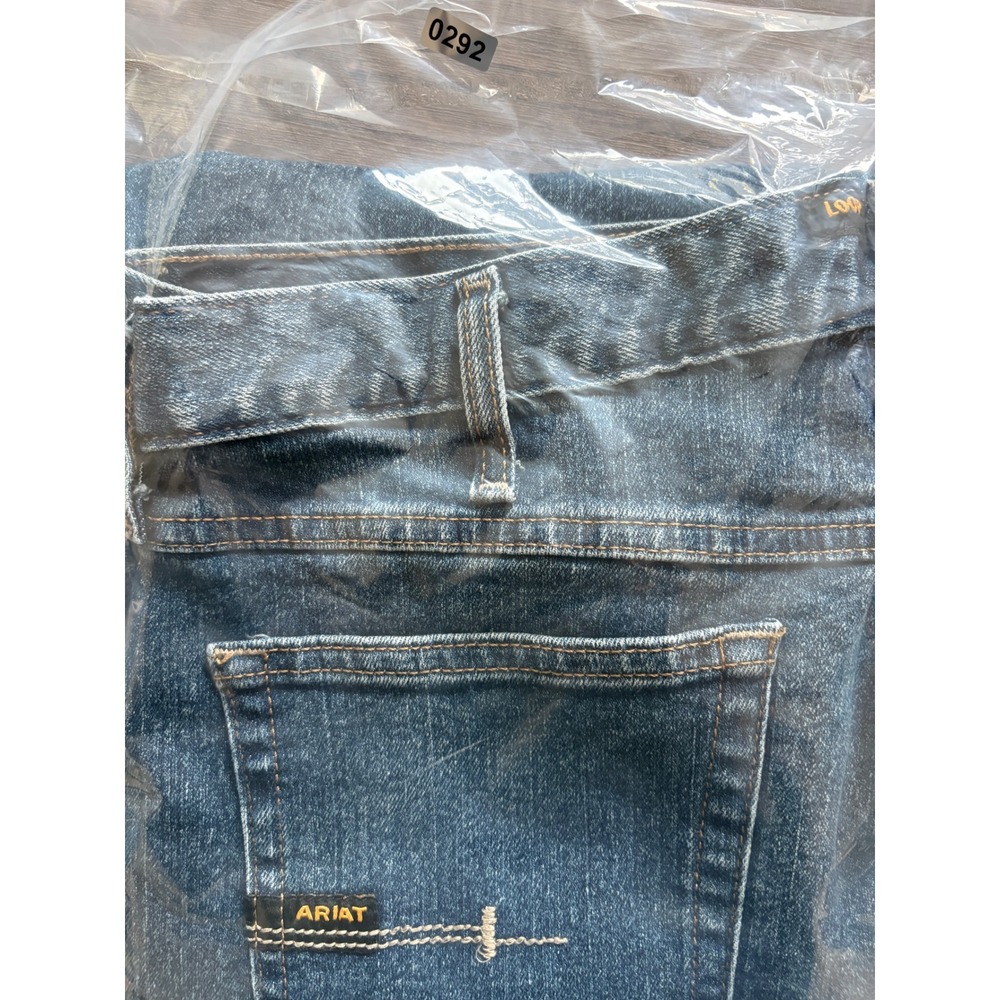 Ariat Rebar M4 Relaxed Boot Mens Jeans Blue Medium Wash Denim 34x34 10016223 - Picture 11 of 11